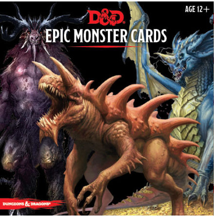 D&D 5th ed: Monster Cards Epic Monsters