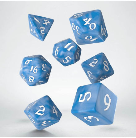 Classic Runic Glacier & White Dice Set (7)