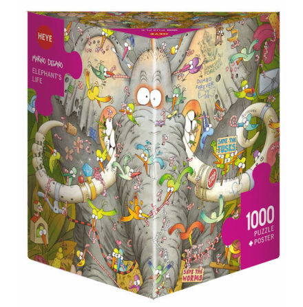 Elephants Life, Degano 1000 pieces Triangular