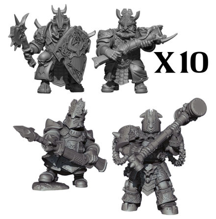 Abyssal Dwarf Warband Set