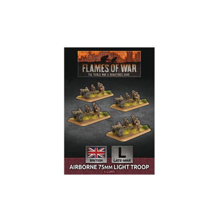 Airborne 75mm Light Troop (x4 Plastic)