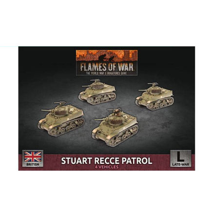 Stuart Recce Armoured Troop (x4 Plastic)