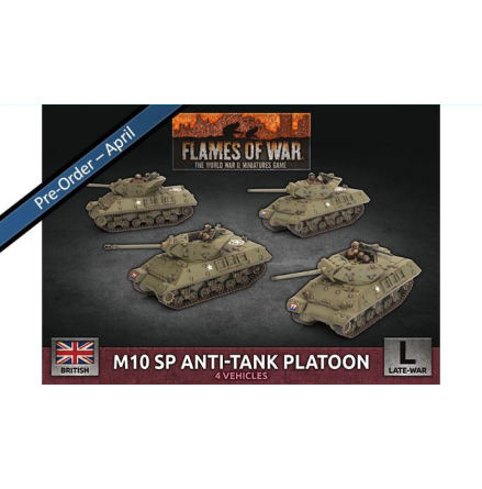 M10 SP Anti-Tank Troop (x4 Plastic)