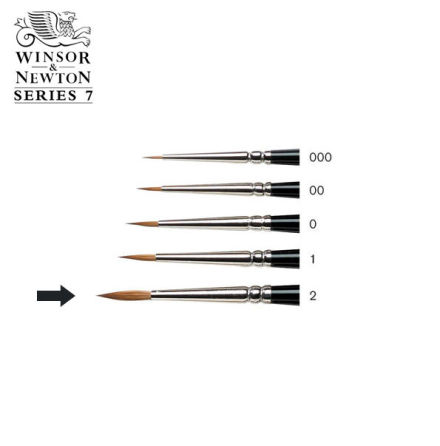 SERIES 7 KOLINSKY SABLE BRUSH 7-2