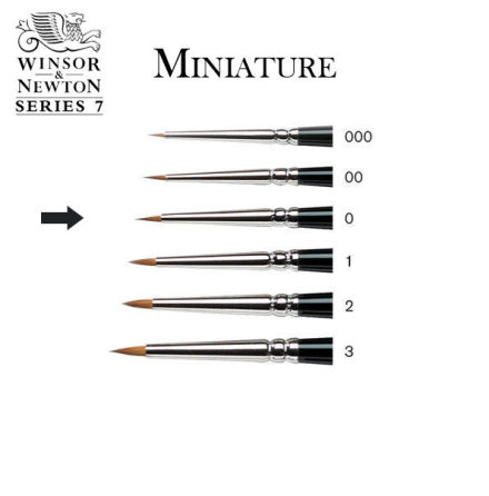 SERIES 7 KOLINSKY SABLE BRUSH MINIATURE 7-0