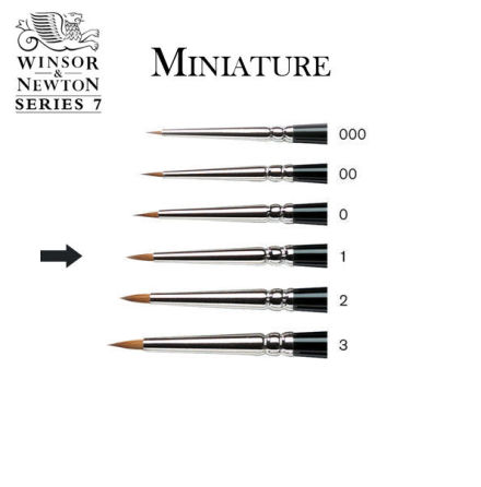 SERIES 7 KOLINSKY SABLE BRUSH MINIATURE 7-1