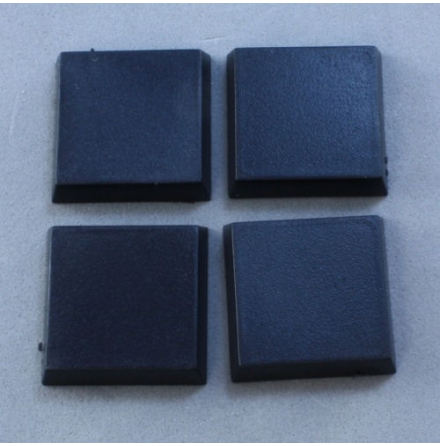 20mm Square Plastic Flat Top Base (25)