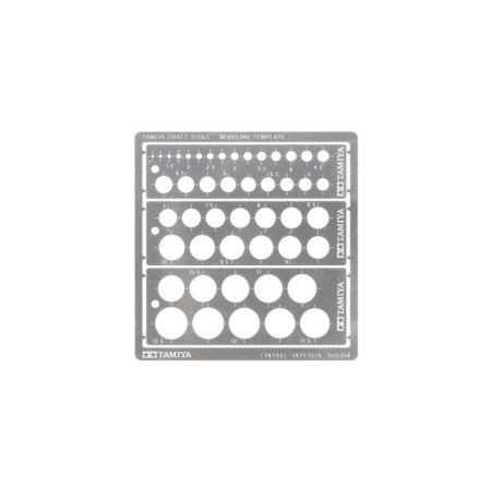 TAMIYA MODELING TEMPLATE (ROUND, 1-12.5MM)