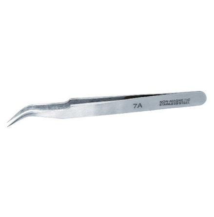 #7 Extra Fine Curved Stainless steel Tweezers (non-magnetic)