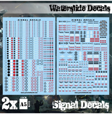 Waterslide Decals - Robot Signals