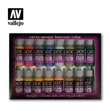 GAME COLOR EXTRA OPAQUE BASECOAT SET (16 colors)