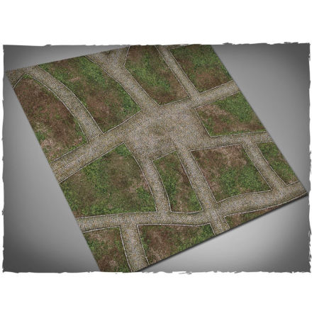 DeepCut Game mat - Cobblestone Streets (4x4 foot)