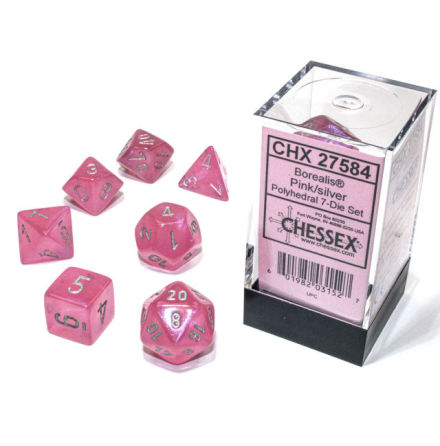 Borealis Polyhedral Pink/silver Luminary 7-Die Set