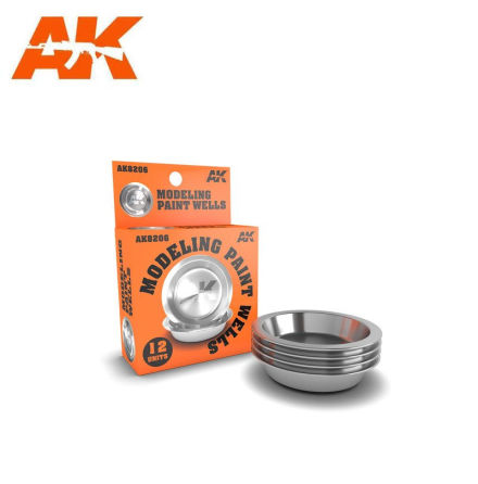 AK 8206 MODELING PAINT WELLS x12