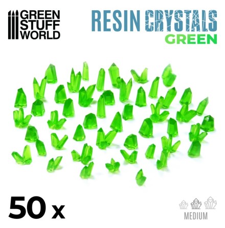 Resin Crystals GREEN - Medium