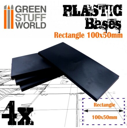 Plastic Bases - Rectangular 100x50mm