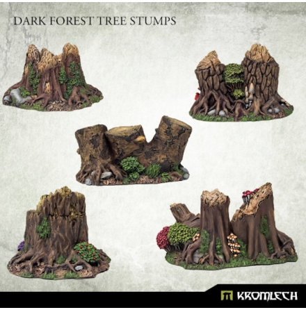 Dark Forest Tree Stumps