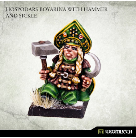 Hospodars Boyarina with hammer and sickle