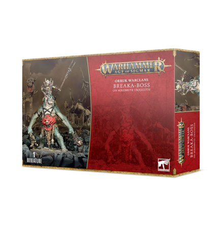 ORRUK WARCLANS: BREAKA-BOSS ON MIREBRUTE TROGGOTH