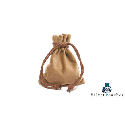 Velvet Pouch - Beige