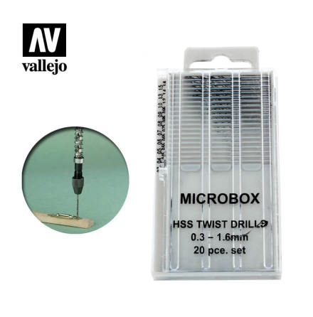 Vallejo Microbox Drill Set 0.3-1.6mm