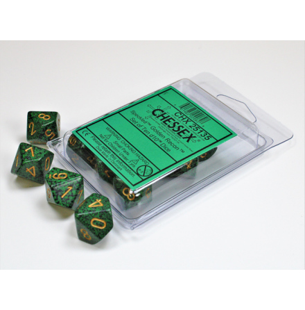 Golden Recon Speckled Polyhedral Ten d10 Set