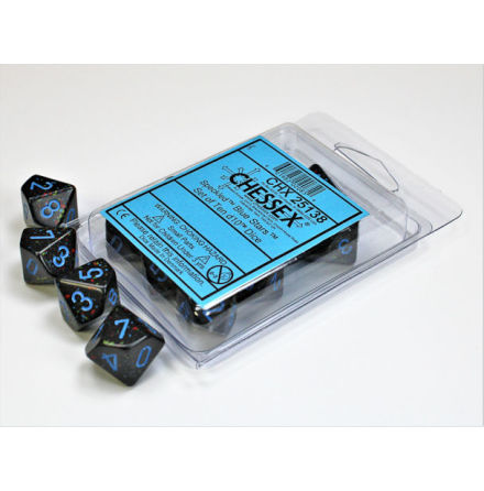 Blue Stars Speckled Polyhedral Ten d10 Set