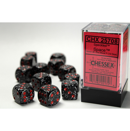 Speckled 16mm d6 with pips Space Dice Block (12 dice)