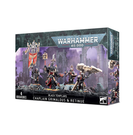 BLACK TEMPLARS: CHAPLAIN GRIMALDUS & RETINUE