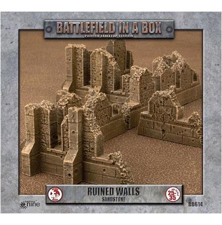 Gothic Battlefields - Ruined Walls - Sandstone (x1) - 30mm