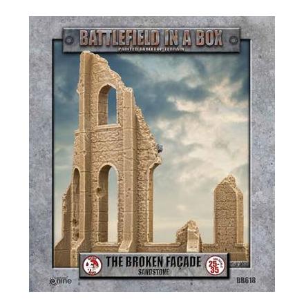 Gothic Battlefields - Broken Faade - Sandstone (x2) 30mm