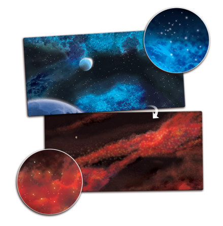 Gaming Mat - Frozen Planet / Crimson Gas Cloud (3x3)