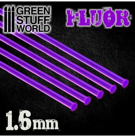 Acrylic Rods - Round 1.6 mm Fluor PURPLE