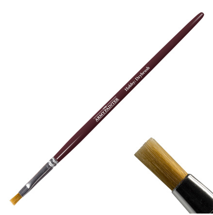 Hobby Brush - Drybrush (red handle, round)