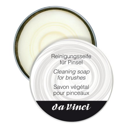 Da Vinci Penseltvl /Cleaning Soap for Brushes 85g in round metal box