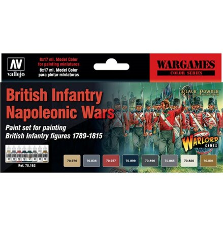 BRITISH INFANTRY NAPOLEONIC WARS 8X17ML