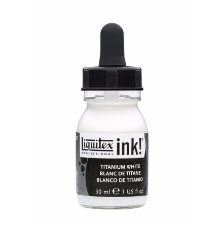 ACRYLIC INK 30ML TITANIUM WHITE 432