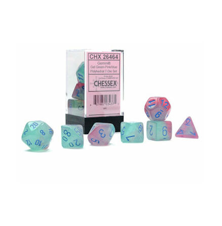 Gemini® Polyhedral Gel Green-Pink/blue Luminary™ 7-Die Set