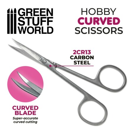 Hobby Scissors - Curved Tip