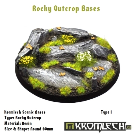 Rocky Outcrop bases - round 60mm 1