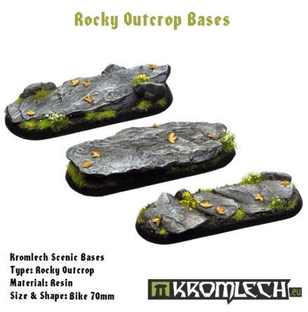 Rocky Outcrop bases - bike 70mm