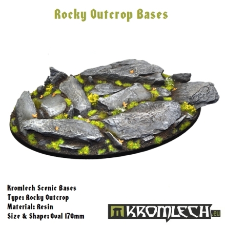 Rocky Outcrop bases - oval 170mm