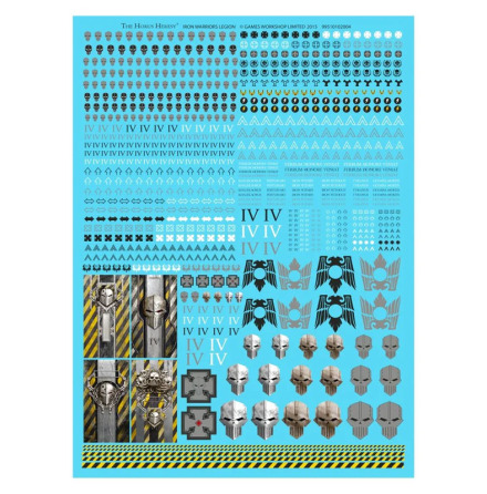 HORUS HERESY: Iron Warriors Legion Transfer Sheet