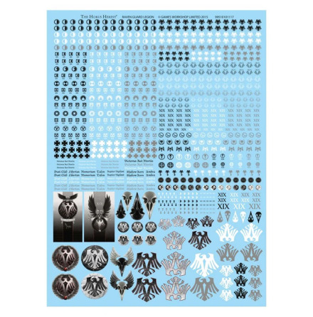 HORUS HERESY: Raven Guard Legion Transfer Sheet