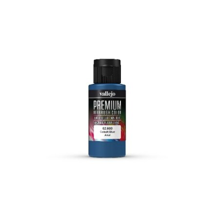 Vallejo Premium Airbrush Color: Cobalt Blue (60 ml)