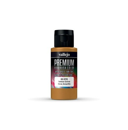 Vallejo Premium Airbrush Color: Yellow Ochre (60 ml)