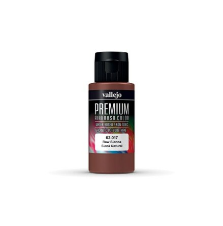 Vallejo Premium Airbrush Color: Raw Sienna (60 ml)