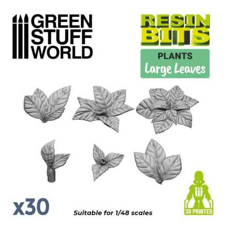 3D printed set - Large Leaves