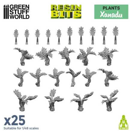 3D printed set - Xanadu plants