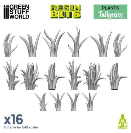 3D printed set - Tall Grass Plants